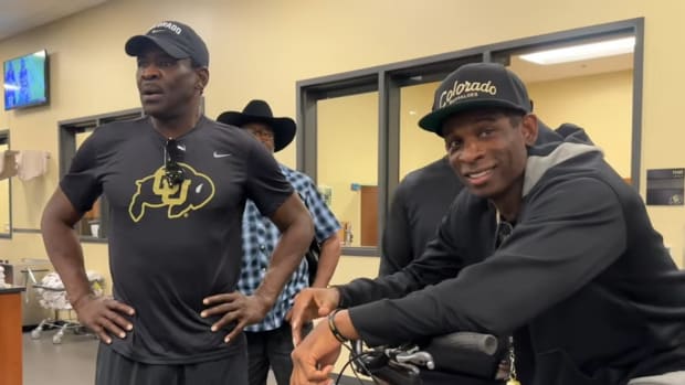 Dallas Cowboys legend Michael Irvin visits Deion Sanders at Colorado